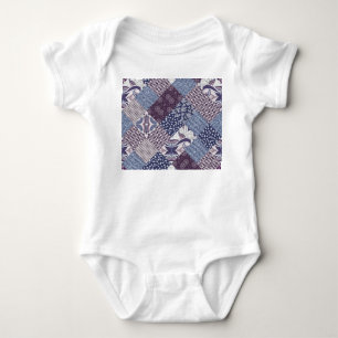 Body Patchwork Doodle : Boho Vintage sans joint.
