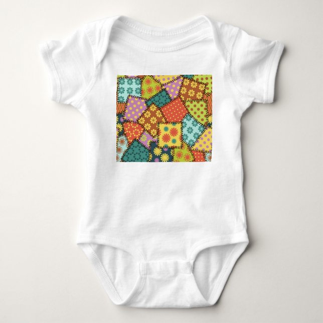 Body Patchwork Eclectique : Mélange Motif Diverse (Devant)
