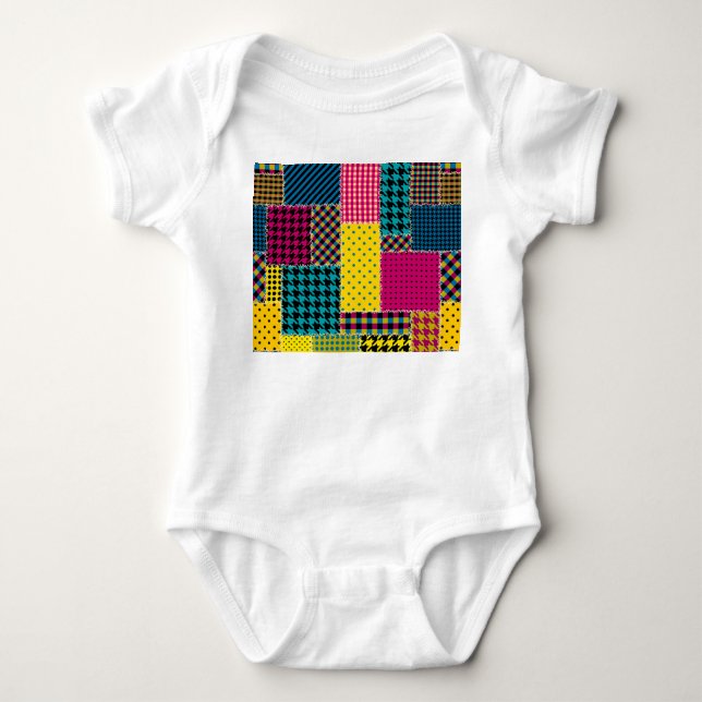 Body Patchwork géométrique : Arrière - plan sans forme  (Devant)