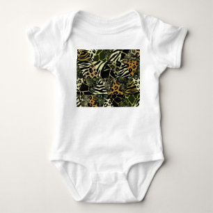 Body Patchwork Safari : Poster de animal aquarelle.