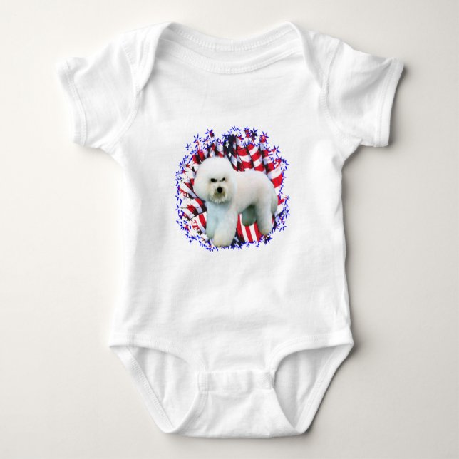 Body Patriote de Bichon Frise (Devant)