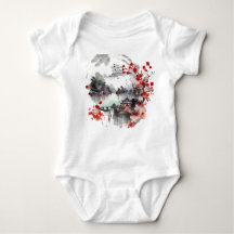 Pavillon antique chinois peinture paysage