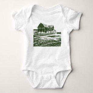 Body Paysage rural maison de ferme de style coupe