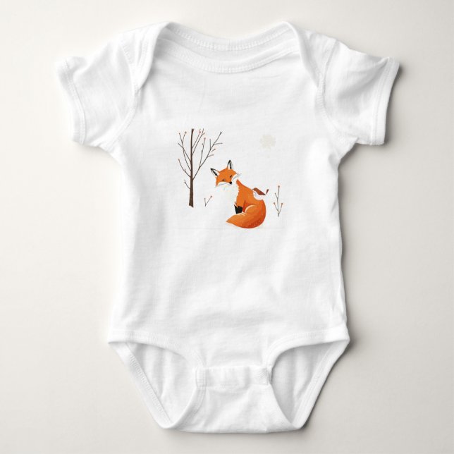 Body Peace Earth Minimalist Fox Bird Animal (Devant)