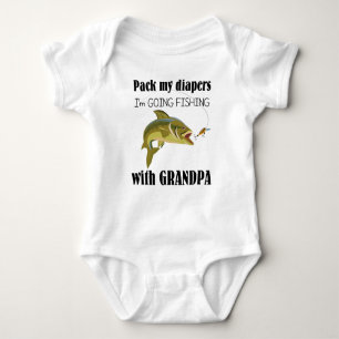 Body Pêche avec grand-père Baby Jersey Bodysuit