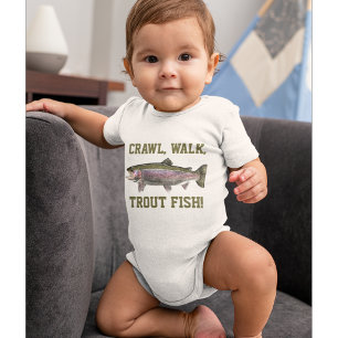 Body Pêche Marche Truite Poisson Drôle Bébé Pêche bébé