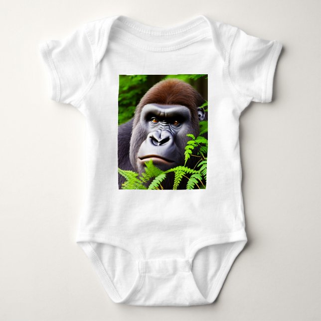 Body Peekaboo Gorilla, Baby Bosysuit (Devant)