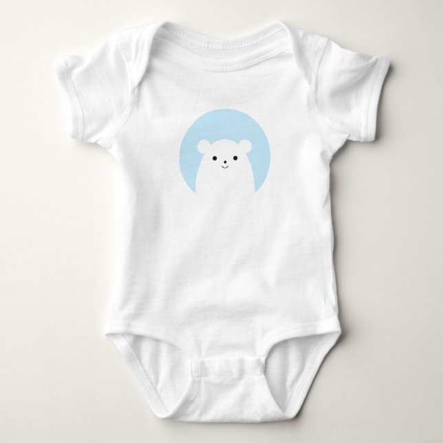 Body Peekaboo Polar Ours Baby Bodysuit (Devant)
