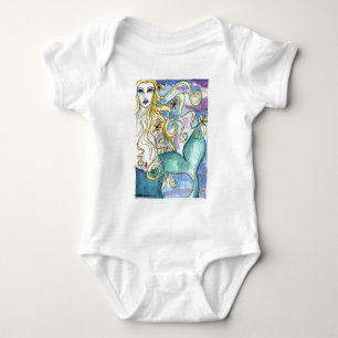 Body Peinture à l'aquarelle de sirène