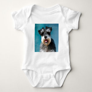 Body Peinture à l'aquarelle d'un Schnauzer Nain