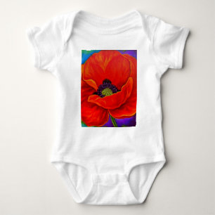 Body Peinture rouge de fleur de pavot - multi