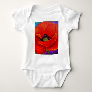 Body Peinture rouge de fleur de pavot - multi