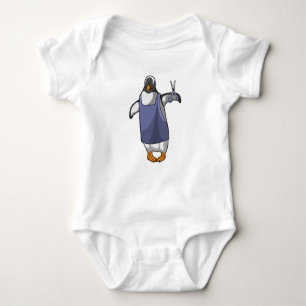 Body Penguin coiffeur avec ciseaux