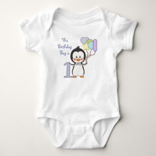 Body Penguin Cutie - Garçon premier anniversaire