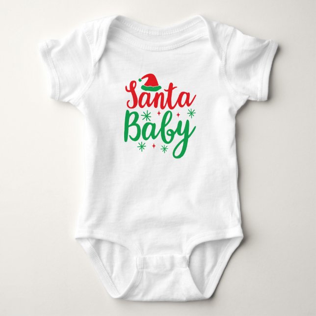 Body "Père Noël Baby" Jour de Noël (Devant)