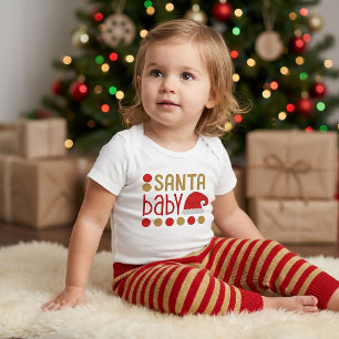 Body Père Noël Baby Nouveau-né cadeau de Noël