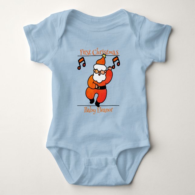 Body père Noël, bébé Noël (Devant)