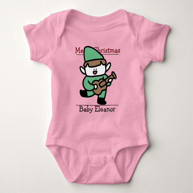 Body père Noël, bébé Noël (Devant)
