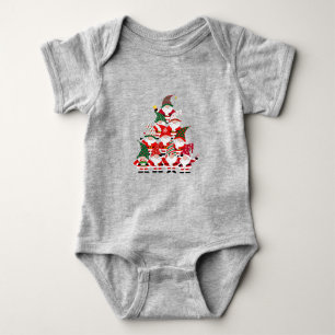 Body Père Noël Gnome Sapin Fêtes Drôle