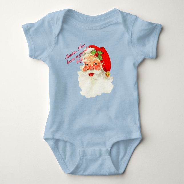 Body Père Noël j'ai été sage Personnaliser Noël Bébé (Devant)