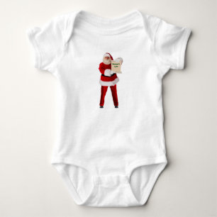 Body Père Noël Liste de vilaines Bodysuit bébé