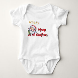 Body Père Noël mignon drôle & typographie