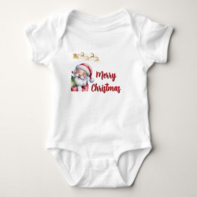 Body Père Noël mignon drôle & typographie (Devant)