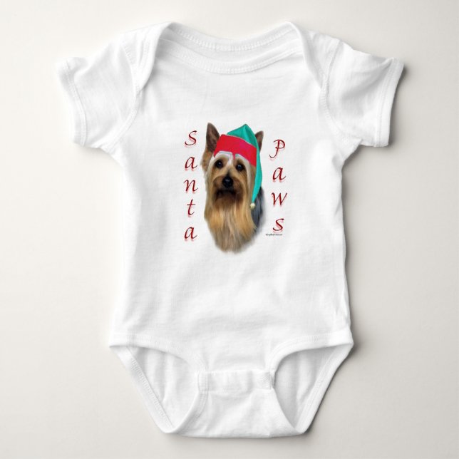 Body Père Noël Paws Silky Terrier (Devant)