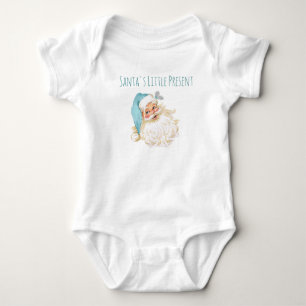 Body Père Noël Petit présent Turquoise Père Noël