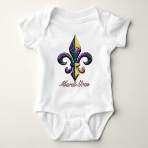 Body Perle Fleur de lis 2 de mardi gras