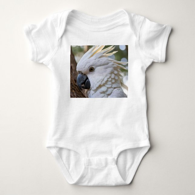 Body Perroquet de Cockatoo australien blanc, (Devant)