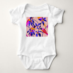 Body Perroquets Vintages roses : Illustration Exotique