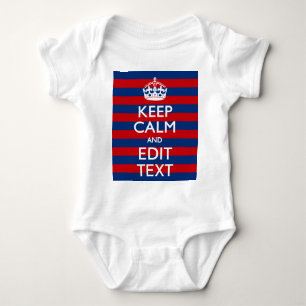 Body Personalisé KEEP CALM Your Text on Stripes