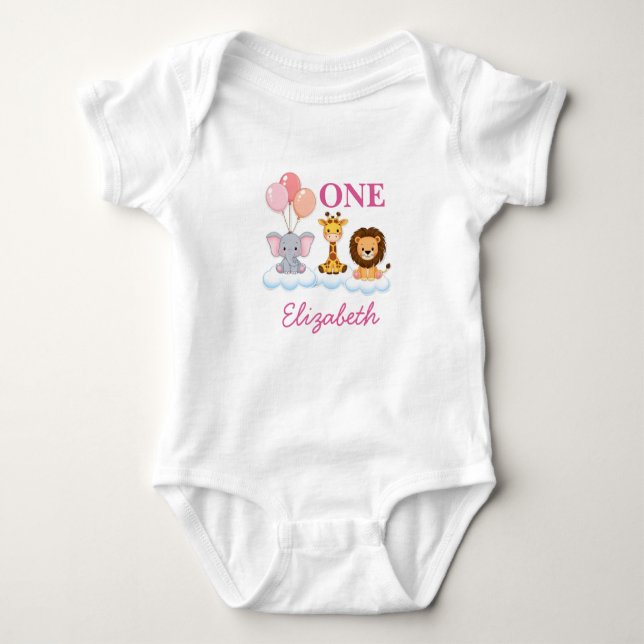 Body Personalized 1st Birthday Bodysuit, First Birthday (Devant)