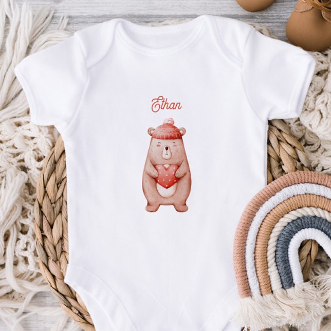 Body Personalized Baby Bodysuit With A Teddy Bear (Créateur téléchargé)