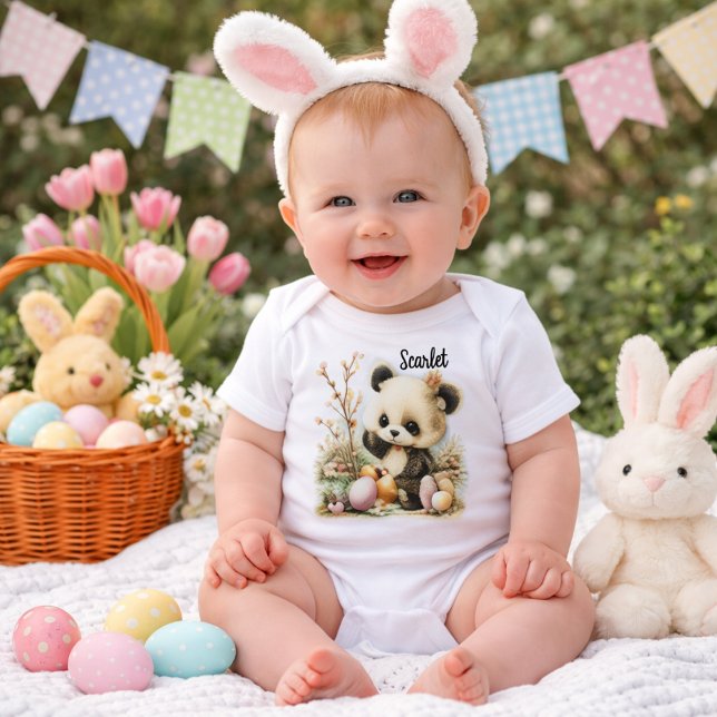 Body Personalized Baby Panda Easter Illustration  (Créateur téléchargé)