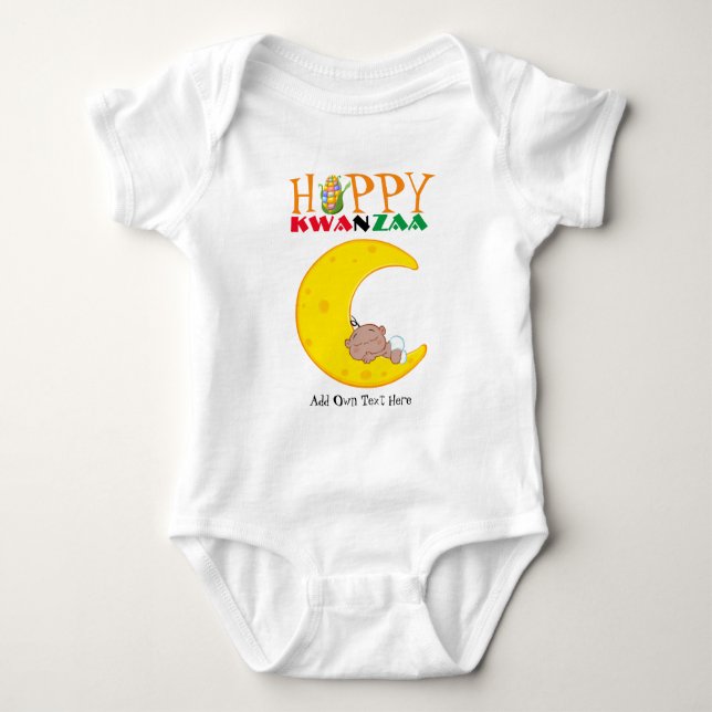 Body Personnalisable Happy KWANZAA Nouveau bébé né (Devant)
