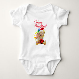 Body Personnalisable Morkie Chien Mignon Noël Bavard