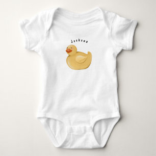 Body personnalisé bébé en forme de canard en caout