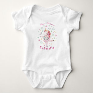 Body Personnalisé Cute Ballerina Unicorn Baby Girl