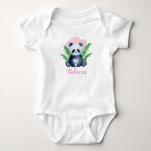 Body Personnalisé Cute Girls Panda BearTropical