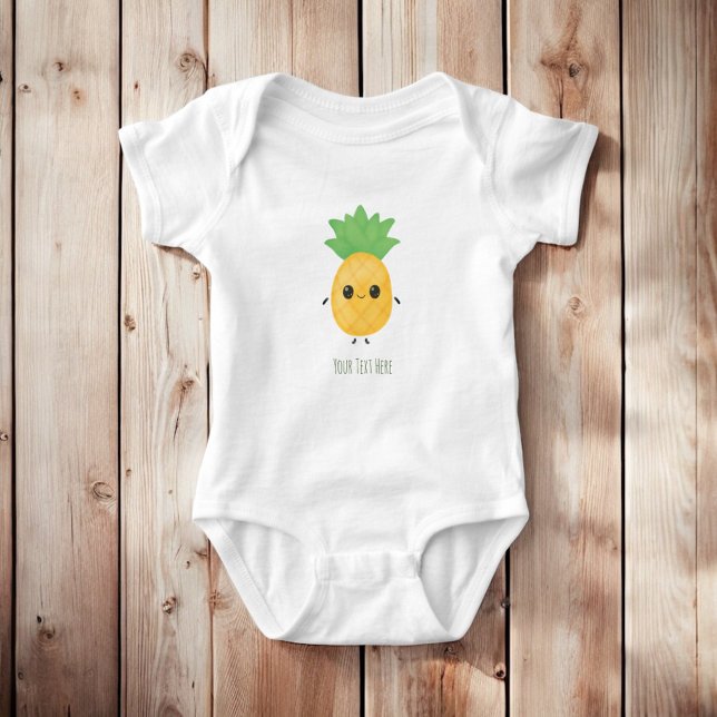 Body Personnalisé Cute souriant Kawaii Ananas (Créateur téléchargé)