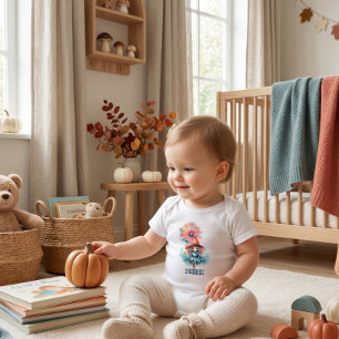 Body personnalisé de petite sorcière pour bébé pou