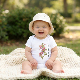 Body Personnalisé | Fleur de Miel Cottagecore Abeille