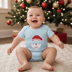 Body Personnalisé Funny Père Noël Favori Nom de famille