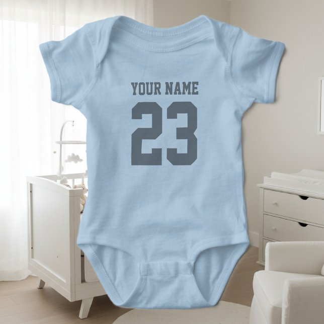 Body Personnalisé garçons sport maillot de football béb (sporty baby romper jumpsuit)