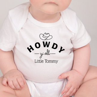 Body Personnalisé Howdy Yall