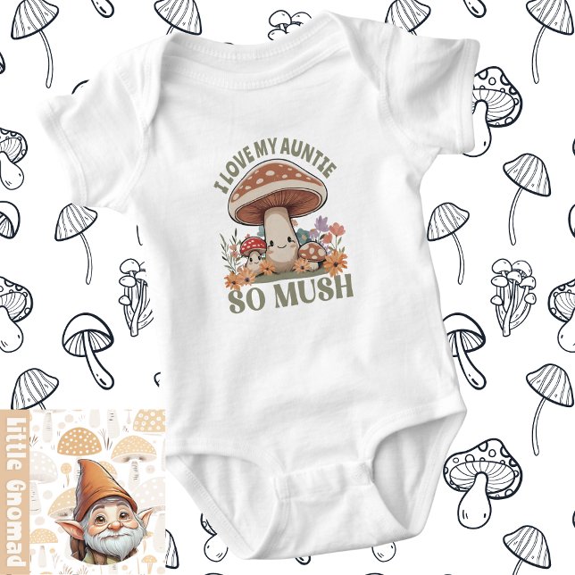Body Personnalisé-J'Aime Mon (Votre Titre) Si Mush (Little Gnomad Personalized-I Love My (Your Title) So Mush Baby Bodysuit)