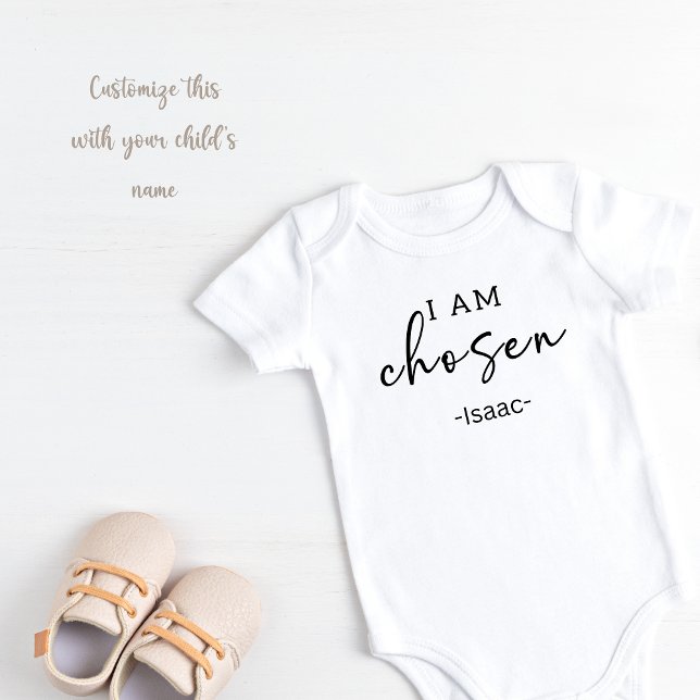 Body Personnalisé Je suis choisi (I am chosen baby bodysuit)