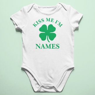 Body Personnalisé Kiss Me St. Patrick's Day